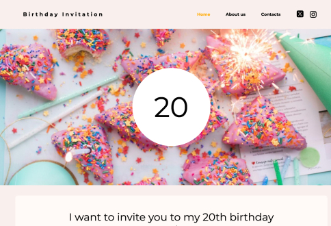 Birthday invitation